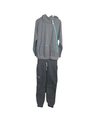 Tuxy Jumpsuit Mens XL Gray Hoodie Ultimate Joggers Suit Sweats One Piece